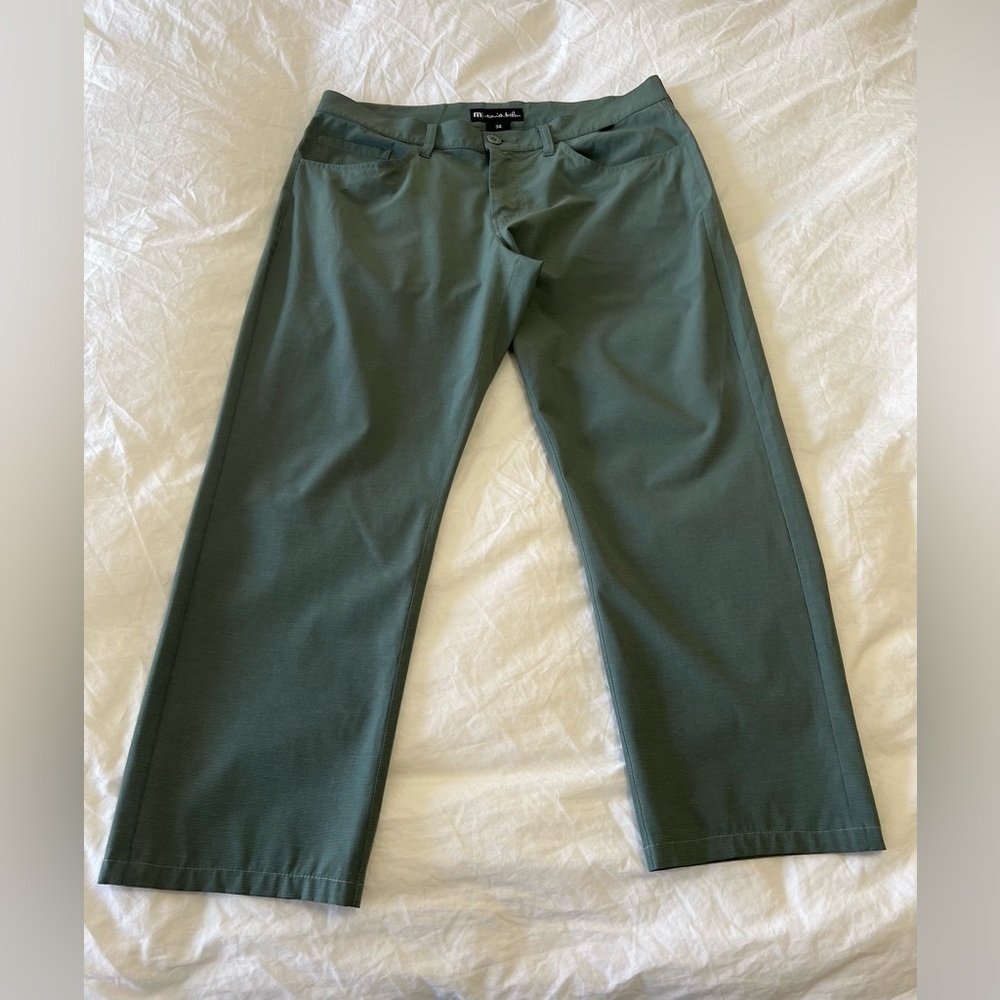 Travis Mathew | Men's 34 X 26 | Green Trifecta Golf Lightweight Chino Stretch